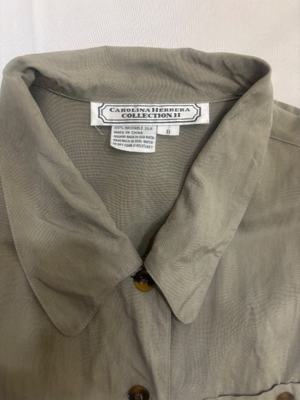 Carolina Herrera Silk Button Down Women Collection II